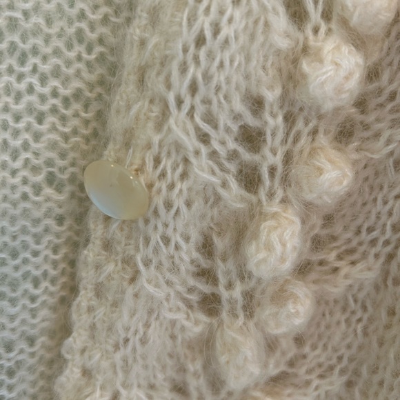 Off White Cardigan Sweater - Picture 3 of 6